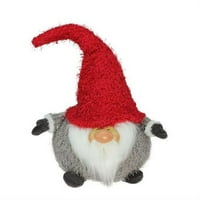 Sjevernight 9.5 Frajeno crveno i sivo bucmast nasmijana GNOME PLUSH tablica vrhunska božićna figura