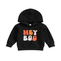 Bagilaanoe Toddler Baby Girl Boy Halloween duksevi Duks dugih rukava Pismo pulover 3T 4T Djeca padaju lise