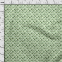 Onuone pamuk poplin twill lagana zelena tkanina Geometrijska DIY odjeća prekriva tkanina za ispis tkanine sa širokim dvorištem