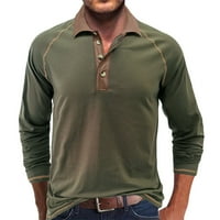 Muške performanse na otvorenom Golf košulje s dugim rukavima ovratnik izvlaka za pulover Prozračna majica