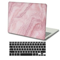 Kaishek Hard Case Cover za novi MacBook Air S a + crna poklopac tastature, Mramor 66