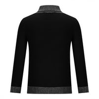 Muški džemper za pričvršćivanje turtleneck casual osnovni pleteni pulover dugih rukava udobni mekani