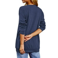 Žene Ležerne prilike, Ležerne prilike Ležerne košulje s dugim rukavima Slim Fit Funny Graphic Animal Print Top sa džepom