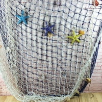 1 * Mediteranska stila ukrasna mreža ribe sa školjkama fotografiranje pozadine
