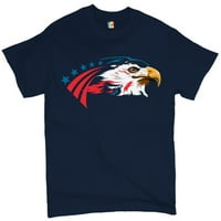 TEE HUNT American ćelav Eagle majica 4. srpnja zvijezde i pruge muške košulje Novelty, mornarsko plava,