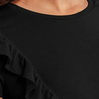 Cindysus Dame Casual Solid Color Tee majica Lady Tunic Bluza Ljetni meki top