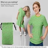 Onuone viskoznog dresova svijetlo zelena tkanina životinja šivaće tkanina od dvorišta otisnuta DIY odjeća
