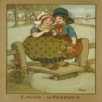 Loves's Whispters by Florence Hardy Poster Print Mary Evansfeter & Dawn Cope Collection