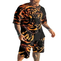 Voguele muns majica Crew izrez TrackSit ispisano odijelo Hawaiian Lounge Set Comfy Outfits DTT5- 2XL