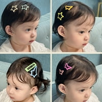 Djeca slatke geometrijske zvijezde srca ukrašavaju srce za kosu djece djevojke lijepe slatke frizure