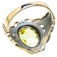 Prehnite Veličina prstena 10. - Ručno izrađeni boho vintage nakit zvona129658