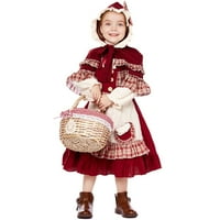 Mala kostim za jahanje s kapuljačom s kapuljačom Sweet Burgundy Plaid Lolita Fester Workoween haljine
