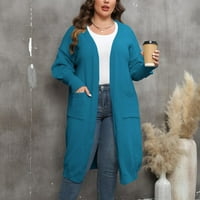 Levmjia Cardigani za žensko odobrenje Labavi džemper vrhovi modne pune boje plus veličine labavi midi