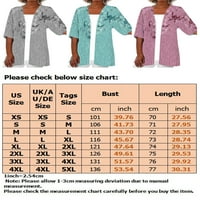 Paille ženske bluze vrhovi V izrez Ljetni kardigan kratki rukav Poklopac UPS Comfy Party Tunic Majica