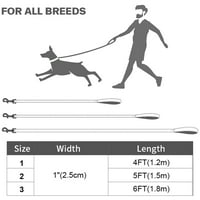 Taglory Dog povodac, 4FT najlon reflektirajuće povodce za male pse hodanje i trening, ružičasta