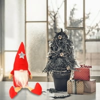 Božićni ekran s dugim nogu Božić Gnome kućni ukras Gnome Figurice