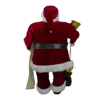 Northerlight 32 Tradicionalni Santa Claus sa poklon torbom i listi božićne figure