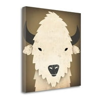 24 24 Buffalo I by Ryan Fowler - Zidni umjetnički otisak na platnu Tkaninu višeboj