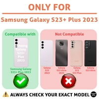 Oznaka tanka kućišta telefona Kompatibilan je za Samsung Galaxy S23 + Plus, crtani u boji tiska, lagana,