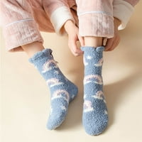 Ženske čarape Zimske zadebljane koralne nepusnice Podne čarape Čarape za žene