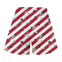 Hlače Žene Casual Star Stripe zastave Cvjetni print Pajama kratke hlače za vuču široke noge sportske