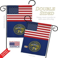 Navodi američka zastava za zaštitu od nebraske Podesite regionalni X18. Dvostrane ukrasne vertikalne