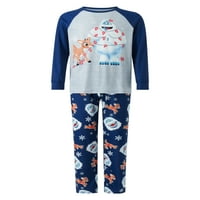 Porodica Treegren Podudaranje božićne pidžame Set Pamuk Xmas jeleni odmor Pajamas Sleep odjeća Tata