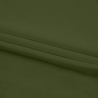 Hlače žene, žensko ljetno casual moda čvrsta boja elastična struka džep uboda pamučne harike hlače vojska zelena 2xl