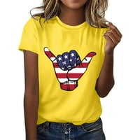 Košulje za žene 4. jula Dan nezavisnosti Grafička policajska kratka rukava ručna ručna majica