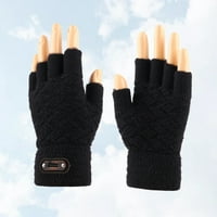 Par rukavice od pola prsta pletene zimske rukavice zaslonske zaslone muške rukavice tople rukavice Vjetrootporne