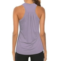 Žene Solid Work Work Yoga Gym Shirts Scap Vest Bluza Cisterna na vrhu Camisole
