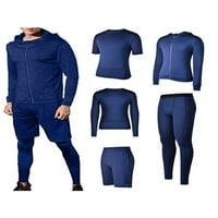 GVMFIVE muškarci TrackSit Sporty Actithewwear Stretchy outfit mišić Fit Sport odijela