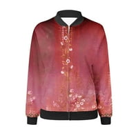 Deagia Fall jakna za žene Ležerne prilike modni ispisani džepni kaput Ženske jakne zime 14001
