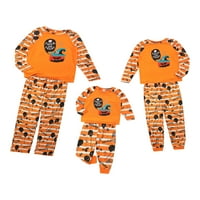 Porodični pidžami Podudarni setovi Halloween bundeve za spavanje za bebe Odrasli i djecu PJS set