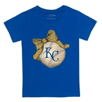 Dojenčad Tiny Turmop Royal Kansas City Royals Baseball Bow majica
