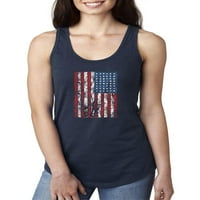 - Ženski trkački rezervoar Top - Američka zastava 4. jula