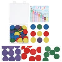 Tinksky brojanje okrugle obojene kriške bingo čipove igre Dodatna oprema za kućnu trgovinu