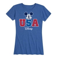 Disney - Americana - Mickey USA - Grafička majica za žene kratkih rukava