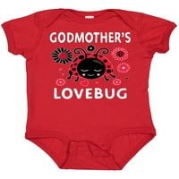 Inktastični Valentinovo Godmother's LoveBug poklon Baby Boy ili Baby Girl Bodysuit