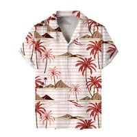 Košulje za muškarce Vrhovi Ljetni modni casual print morska obala majica majica kratka rukava