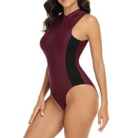 MAFYTYTPR Jedan kupaći kostimi za žensko čišćenje kupaćim kostima Žene bez rukava Diving odijelo Sijamke
