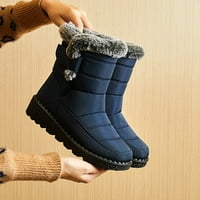 yinguo modne žene zimske vodene vodootporne u kuka držite tople cipele snijega udobne srednje cipele