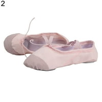 MyBeauty Child Adult Canvas Baletne plesne cipele Pointe Dance Gimnastics Cipele Pink 28