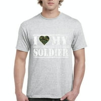 - Muška majica kratki rukav - volim svog vojnika
