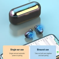 Bežični uši Bluetooth 5. Slušalice Premium zvuk performanse dodirnu kontrolu LED displej