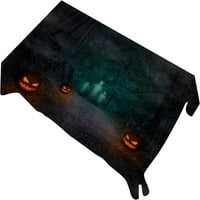 Norina Halloween pravougaonik stolnjak, pucnjave za lampion od bundeve u sablasno obloženom stolnom