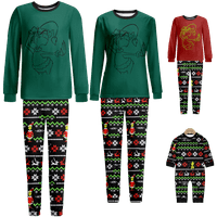 Stripes božićne pidžame za djecu pamuk porodična spavaća odjeća Božićni podudaranje dugih rukava