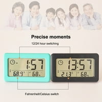 Temperatura budilica Vlažnost LCD termometra Prijenosni higrometar domaćinstava Noćni baterija Kalendar