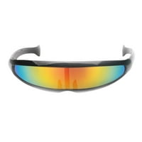 Novost futurističke zrcaljene sunčane naočale uski monoblok višebojni-02