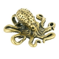 Mali mesingani omotni ukras od mesinganog orašanog ormara u obliku hobotnice u obliku hobotnice